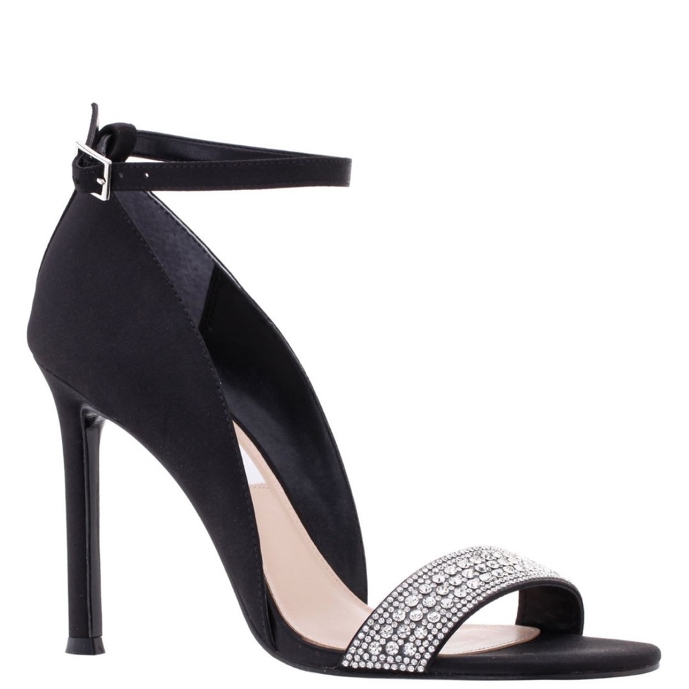 Nina crystal ankle strap d’orsay stiletto heel pump